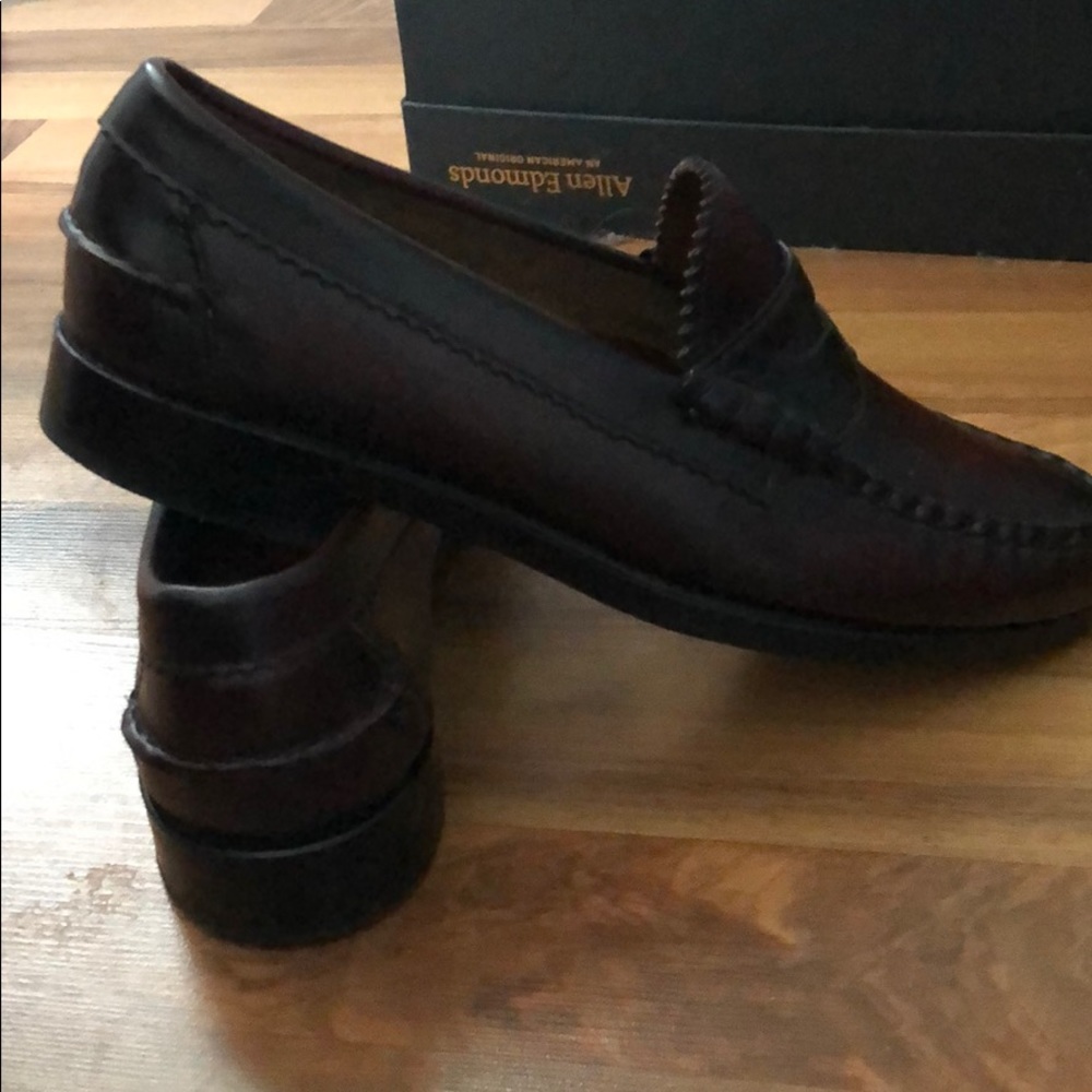 New Allen Edmonds Loafers Kenwood Burgundy Size 8